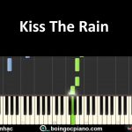 Học đàn piano kiss the rain cần những gì: Sheet Piano Kiss The Rain