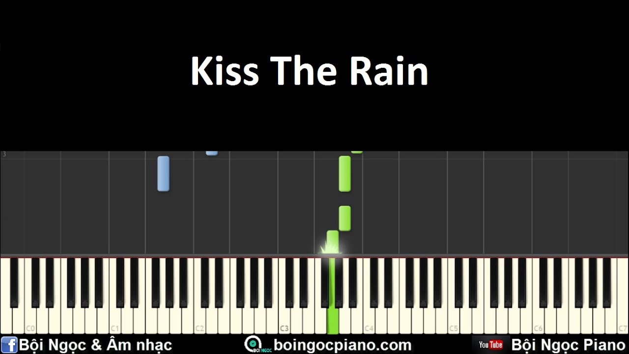 piano kiss the rain